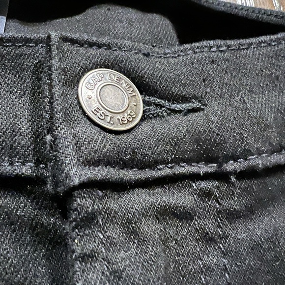 TF15450 **GAP** MID RISE SKINNY FIT WOMENS JEANS sz18/34R BLACK - Picture 6 of 12